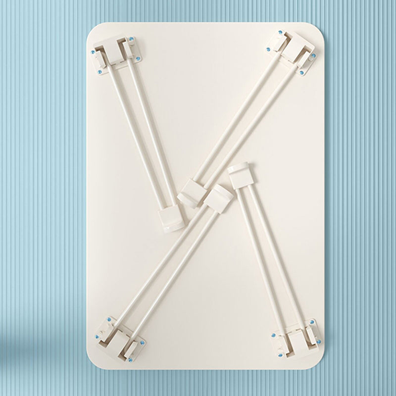 Scrivania per ufficio in legno ingegnerizzato contemporaneo rettangolo metallica pieghevole scrivania