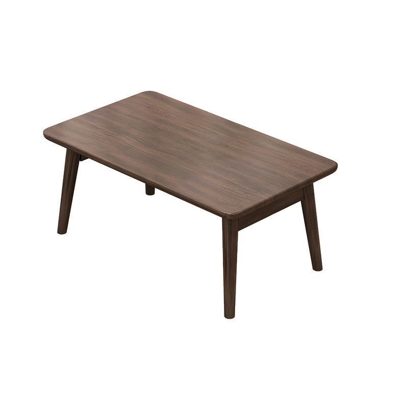 Modern Rectangular Writing Desk Solid Wood Folding Office Desk for Home 24"L x 14"W x 11"H Walnut Clearhalo 'furn' 'furn_office_desk' 'Furniture' 'Office Desks' 'Office Furniture' 'office_desk' 5159171