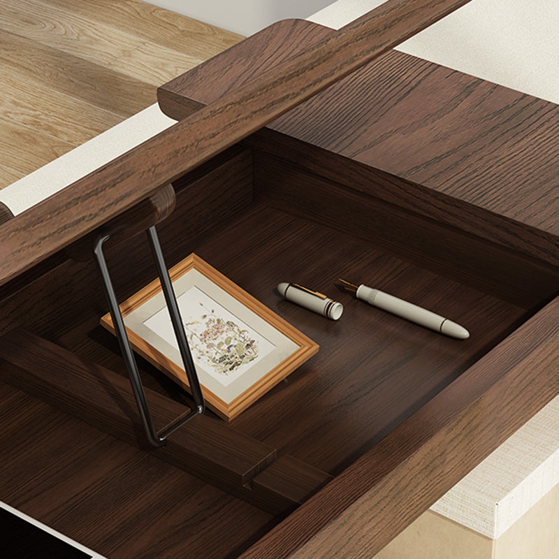 Modern Rectangular Writing Desk Solid Wood Folding Office Desk for Home Clearhalo 'furn' 'furn_office_desk' 'Furniture' 'Office Desks' 'Office Furniture' 'office_desk' 5159172