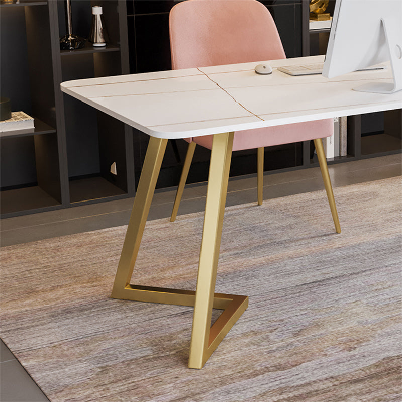Modern Rectangular Writing Desk Sintered Stone Office Desk for Home Clearhalo 'furn' 'furn_office_desk' 'Furniture' 'Office Desks' 'Office Furniture' 'office_desk' 5159187
