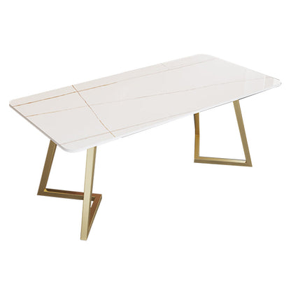 Modern Rectangular Writing Desk Sintered Stone Office Desk for Home White Clearhalo 'furn' 'furn_office_desk' 'Furniture' 'Office Desks' 'Office Furniture' 'office_desk' 5159188
