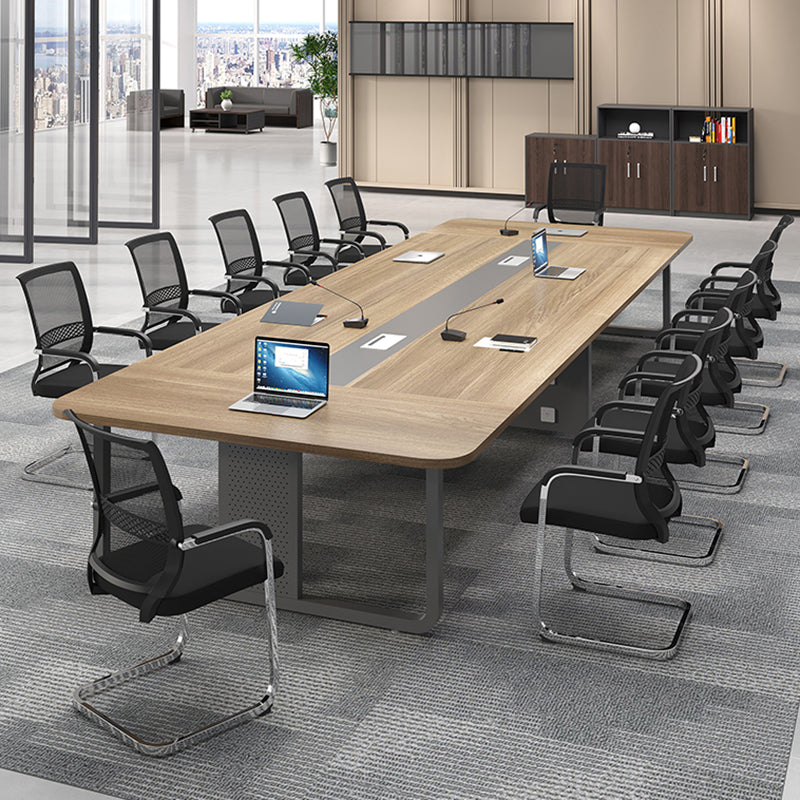 Manufactured Wood Rectangular Desk Modern Cable Management Office Desk Clearhalo 'furn' 'furn_office_desk' 'Furniture' 'Office Desks' 'Office Furniture' 'office_desk' 5159233