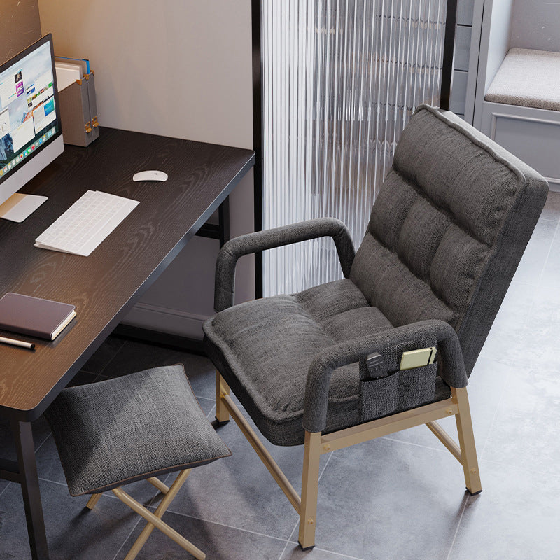 Moderner gepolsterter Bürostuhl Ergonomic Mid Back fester Waffenstuhl