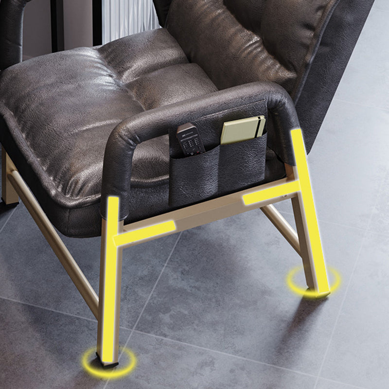 Moderner gepolsterter Bürostuhl Ergonomic Mid Back fester Waffenstuhl