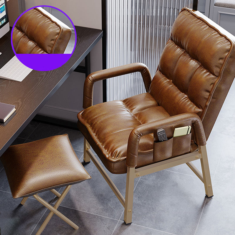 Moderner gepolsterter Bürostuhl Ergonomic Mid Back fester Waffenstuhl