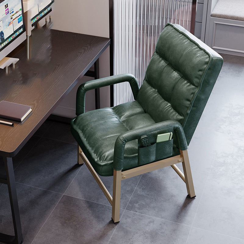 Moderner gepolsterter Bürostuhl Ergonomic Mid Back fester Waffenstuhl