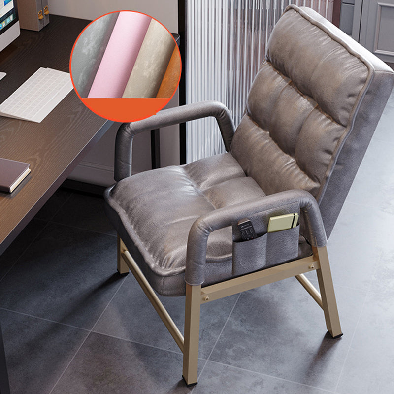 Moderner gepolsterter Bürostuhl Ergonomic Mid Back fester Waffenstuhl