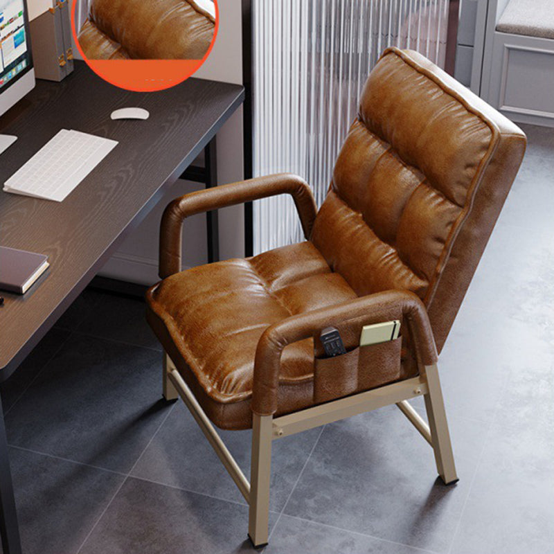 Moderner gepolsterter Bürostuhl Ergonomic Mid Back fester Waffenstuhl