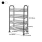 Modern Steel Bookcase with Wheels Open Bookshelf for any Room