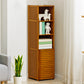 Modern Style Bookshelf Standard Closed Back Wooden Bookcase for Home
