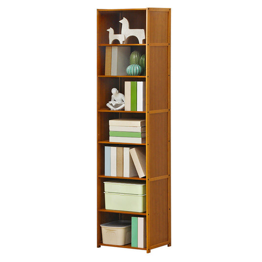 Modern Style Bookshelf Standard Closed Back Wooden Bookcase for Home