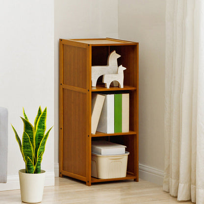 Modern Style Bookshelf Standard Closed Back Wooden Bookcase for Home