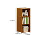 Modern Style Bookshelf Standard Closed Back Wooden Bookcase for Home