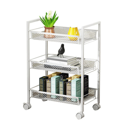 Modern Etagere Bookshelf Open Back Bookcase for Home With Shelves