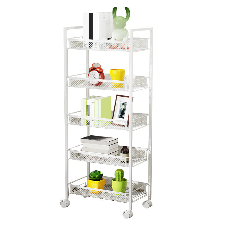 Modern Etagere Bookshelf Open Back Bookcase for Home With Shelves