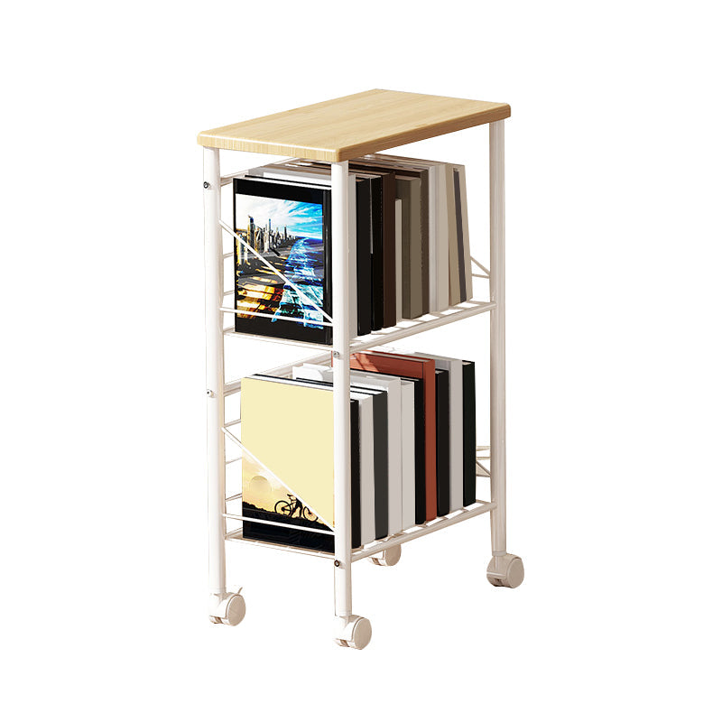 Modern Etagere Bookshelf Open Back Bookcase for Home With Shelves