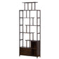 Espresso Shelf Bookcase with Doors Open Back Bookshelf for Office