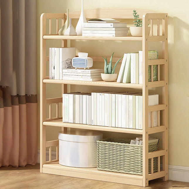 Modernes solides Kiefernholzbuchhandel, natürliche, offene Bücherregal für Wohnzimmer