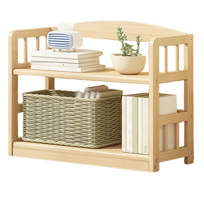 Modernes solides Kiefernholzbuchhandel, natürliche, offene Bücherregal für Wohnzimmer