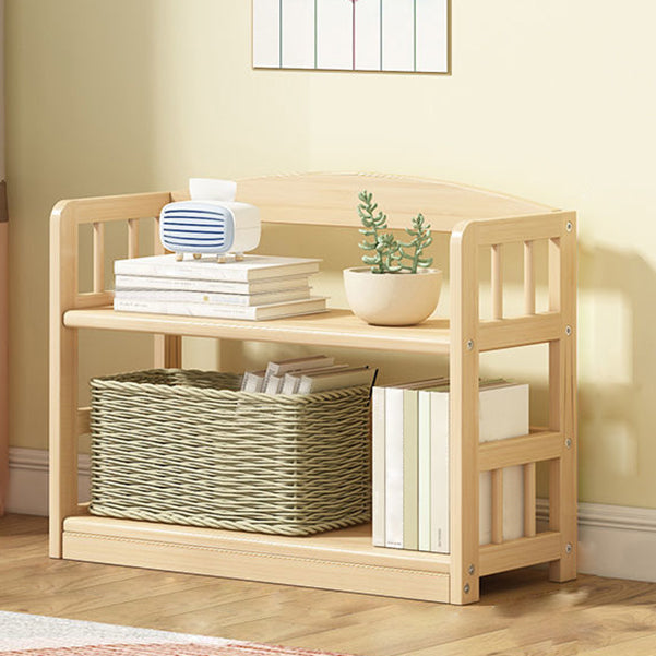 Modernes solides Kiefernholzbuchhandel, natürliche, offene Bücherregal für Wohnzimmer