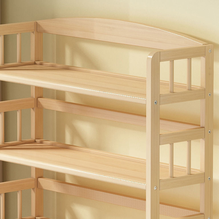 Modernes solides Kiefernholzbuchhandel, natürliche, offene Bücherregal für Wohnzimmer