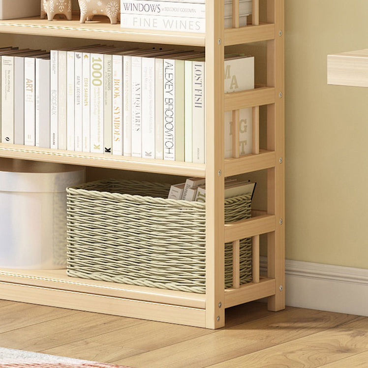 Modernes solides Kiefernholzbuchhandel, natürliche, offene Bücherregal für Wohnzimmer