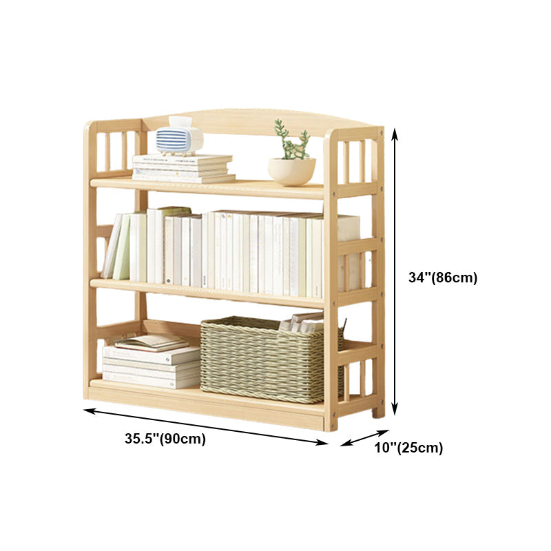 Modernes solides Kiefernholzbuchhandel, natürliche, offene Bücherregal für Wohnzimmer