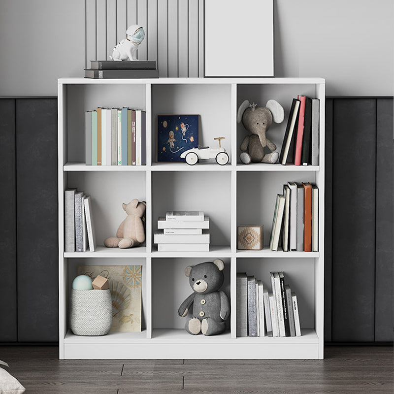 Wooden Standard Bookshelf Modern Closed Back Bookcase for Home Office