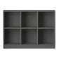 Wooden Standard Bookshelf Modern Closed Back Bookcase for Home Office