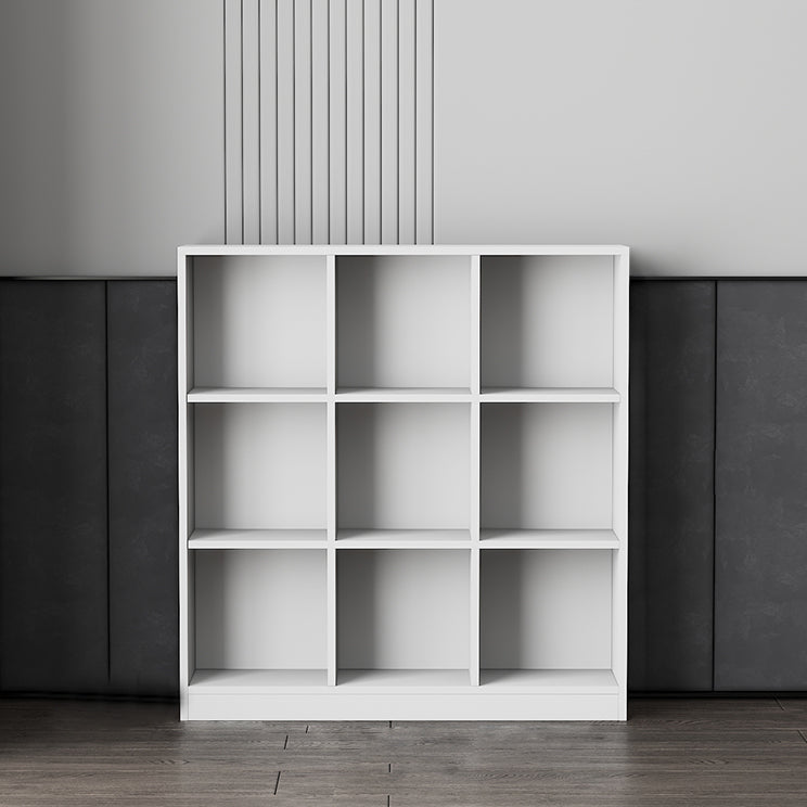 Wooden Standard Bookshelf Modern Closed Back Bookcase for Home Office