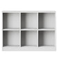 Wooden Standard Bookshelf Modern Closed Back Bookcase for Home Office