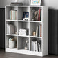 Wooden Standard Bookshelf Modern Closed Back Bookcase for Home Office