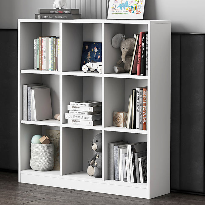 Wooden Standard Bookshelf Modern Closed Back Bookcase for Home Office