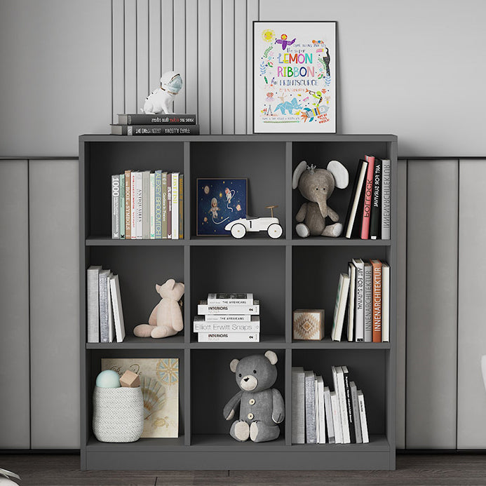 Wooden Standard Bookshelf Modern Closed Back Bookcase for Home Office