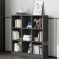 Wooden Standard Bookshelf Modern Closed Back Bookcase for Home Office