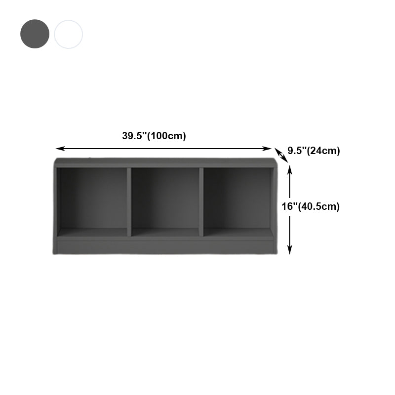 Wooden Standard Bookshelf Modern Closed Back Bookcase for Home Office