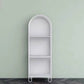 Modern Metal Bookcase Standard Closed Back Vertical Bookshelf for Home