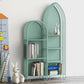 Modern Metal Bookcase Standard Closed Back Vertical Bookshelf for Home