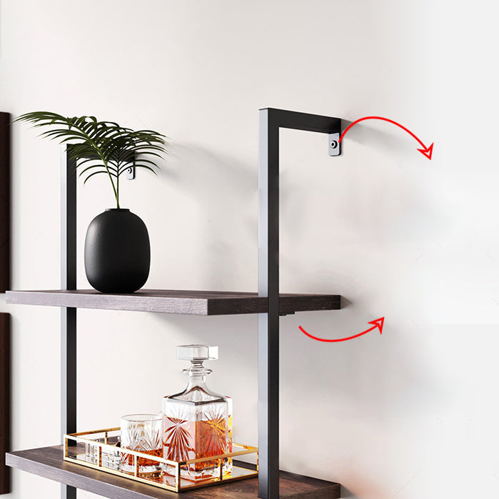 Estantería contemporánea de estantería de estantería montada en la pared cerrada estantería para la oficina en casa