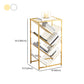 Metal Vertical Geometric Bookcase Contemporary Style Closed Back Shelf Clearhalo 'Bookcases' 'furn' 'furn_bookcases' 'Furniture' 'Office Furniture' 5160029