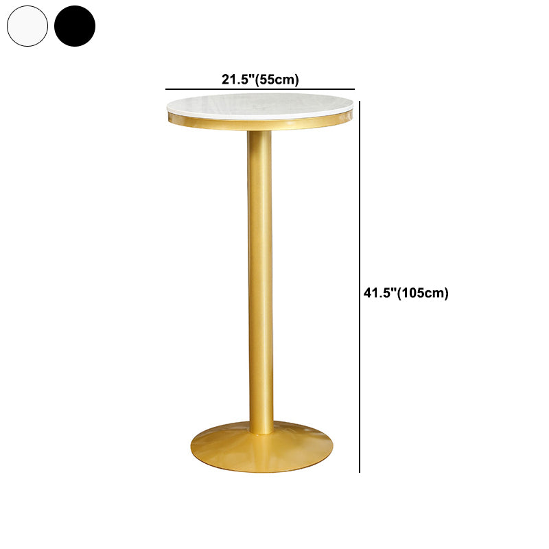 Glam 1/2/3/4/5 Pieces Round Bar Table Set Fixed Table Counter Set for Dining Room Clearhalo 'Bar Furniture' 'furn' 'furn_home_bar_bar_sets' 'Furniture' 'Home Bars & Bar Sets' 'home_bar_bar_sets' 'Kitchen & Dining Furniture' 5161004