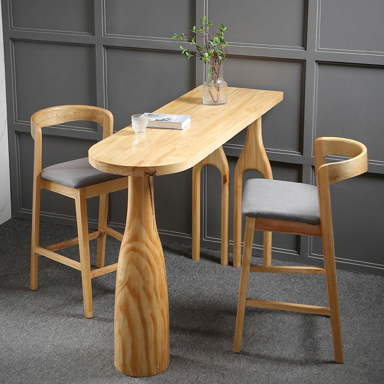 1/2/3 stuks industriële rechthoekige pubtafel set houten toonbanktafel met hoge ontlasting