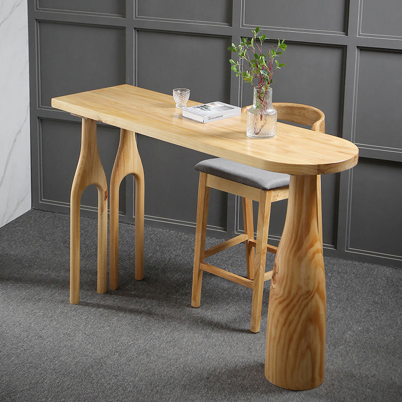 1/2/3 stuks industriële rechthoekige pubtafel set houten toonbanktafel met hoge ontlasting