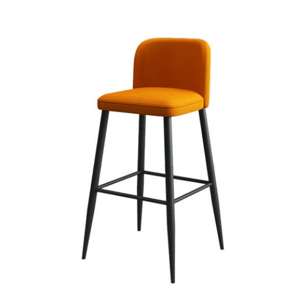 1/4 Pieces Industrial Black Bar Table Set Rectangle Bistro Set with Stone Top Orange 30"H Stool (Single) Clearhalo 'Bar Furniture' 'furn' 'furn_home_bar_bar_sets' 'Furniture' 'Home Bars & Bar Sets' 'home_bar_bar_sets' 'Kitchen & Dining Furniture' 5161172