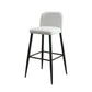 1/4 Pieces Industrial Black Bar Table Set Rectangle Bistro Set with Stone Top White 30"H Stool (Single) Clearhalo 'Bar Furniture' 'furn' 'furn_home_bar_bar_sets' 'Furniture' 'Home Bars & Bar Sets' 'home_bar_bar_sets' 'Kitchen & Dining Furniture' 5161174