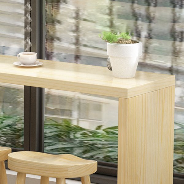 Modern Rectangular Pub Table Set 1/5/9 Pieces Wooden Counter Table with Backless Stools Clearhalo 'Bar Furniture' 'furn' 'furn_home_bar_bar_sets' 'Furniture' 'Home Bars & Bar Sets' 'home_bar_bar_sets' 'Kitchen & Dining Furniture' 5161329