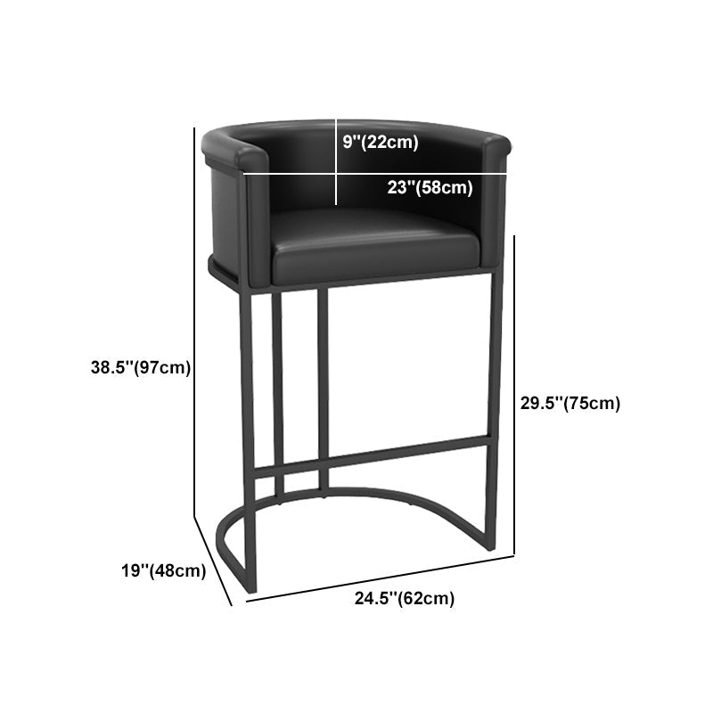 Industrial 1/2/3 Pièces Table de table noire set Round Bistro Set avec des tabourets arrière solides