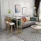 White Bar Table 1/2/3 Pieces Pub Table Set, Luxury Counter Table with Upholstered Stools