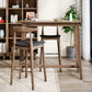 Table de pub rectangulaire de 1/3 pièces modernes ensemble de comptoirs en bois pour salle à manger