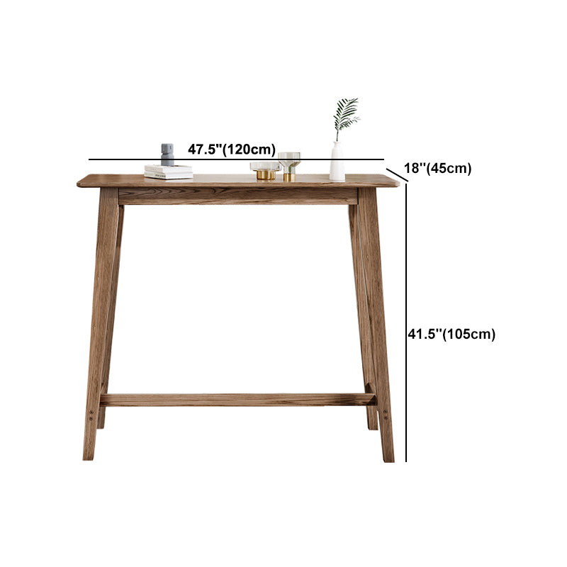 Table de pub rectangulaire de 1/3 pièces modernes ensemble de comptoirs en bois pour salle à manger